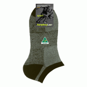 Wool Terry Cushion Sole Sport Sock - Black